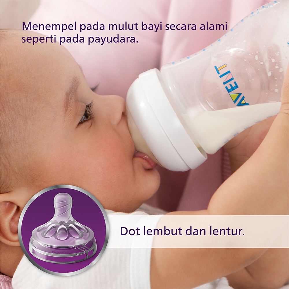 PHILIPS Avent Natural 2.0 Baby Bottle Single Pack SCF690/13 SCF692/13 SCF693/13 (Tersedia Pilihan Ukuran dan Warna)