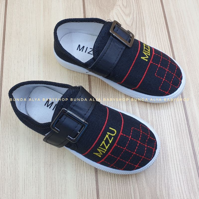 Sepatu Anak Laki Laki IMPORT 1 - 7 Tahun HITAM Sepatu Anak Cowok Premium MIZZU Size 21 - 35