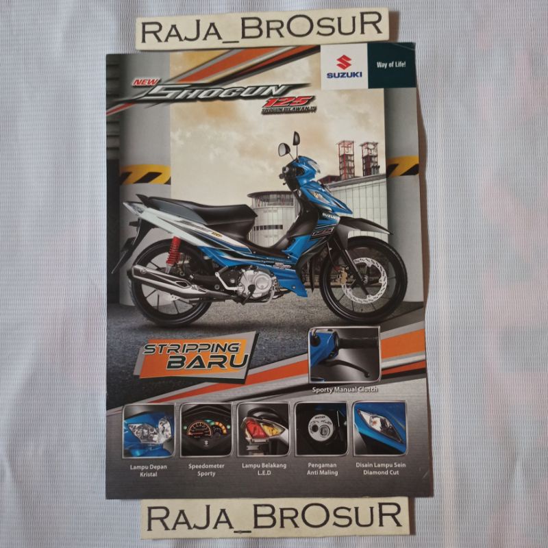 Poster brosur Suzuki new Shogun 125 SP 2010