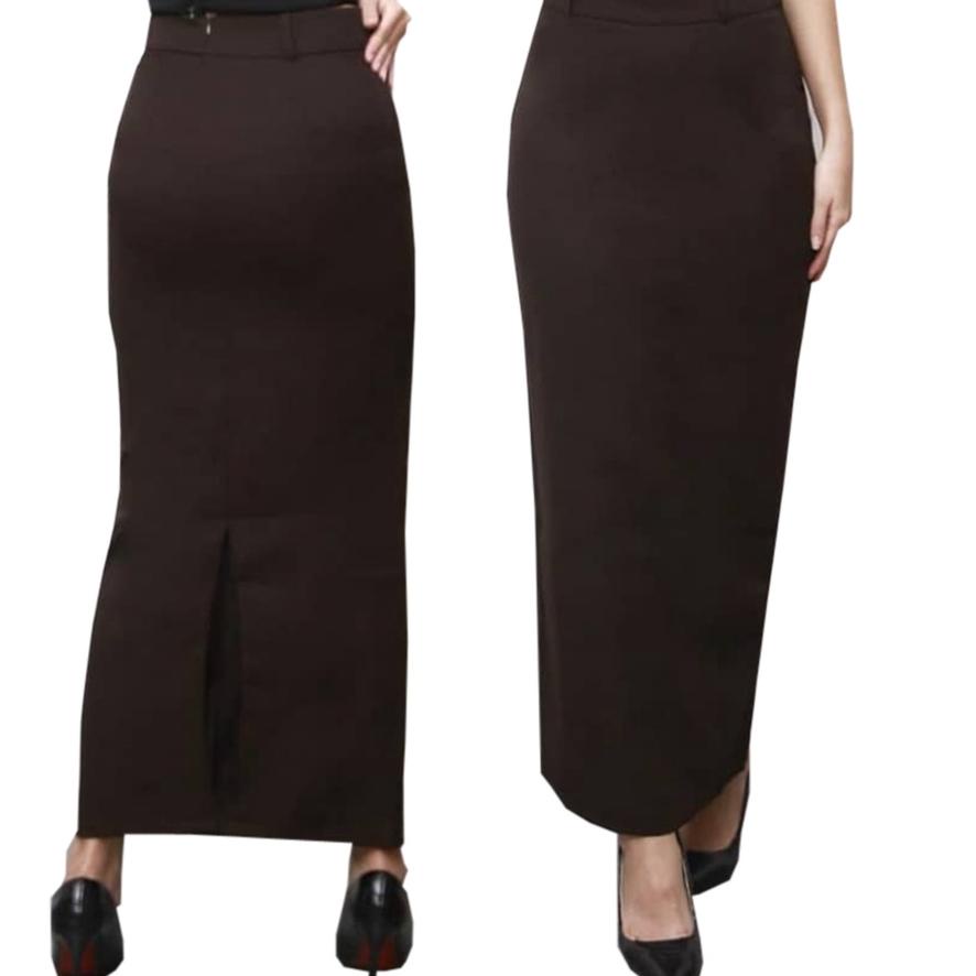 Rok Kerja Panjang Hitam Span Biron Kipas Bahan Formal Kantor Rok Sepan Rok Kerja Kantor Rok Span Rok