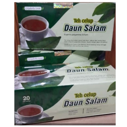 TEH Herbal DAUN SALAM untuk menurunkan kadar asam urat berlebih dalam tubuh dengan Teh Daun Salam 20 Kantong