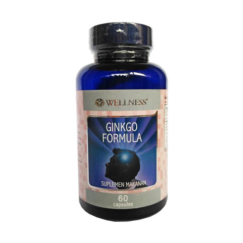 Wellness Ginkgo Formula Suplemen Otak Gingko - Isi 60 Kapsul