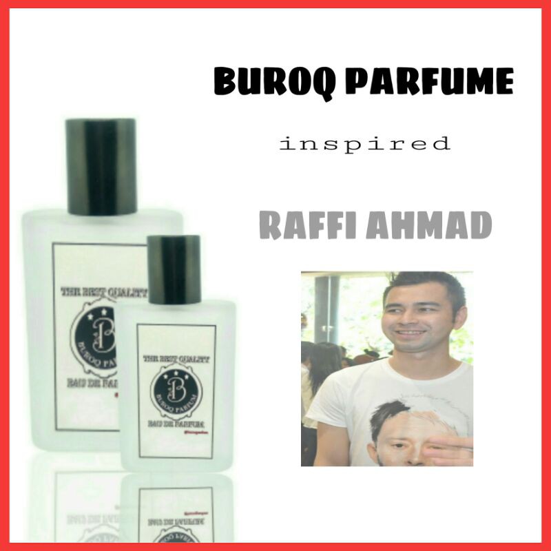 PARFUM RAFFI AHMAD PRIA WANGI TAHAN LAMA NON ALKOHOL by BUROQ PARFUM