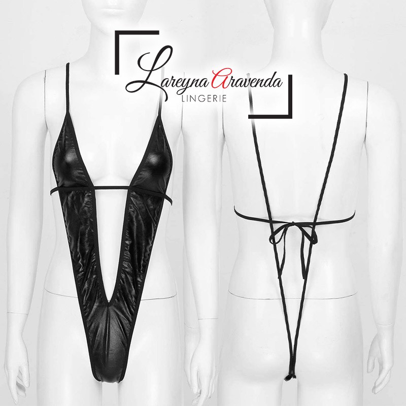 Lingerie Seksi Fit M/L/XL/XXL Model Costume Shiny Bikini LG166