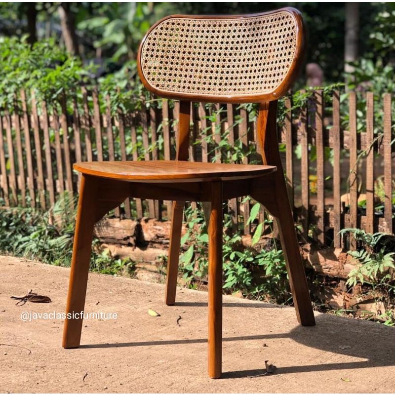 KURSI CAFE ROTAN | KURSI JATI ROTAN | KURSI CAFE JATI | KURSI CAFE MURAH