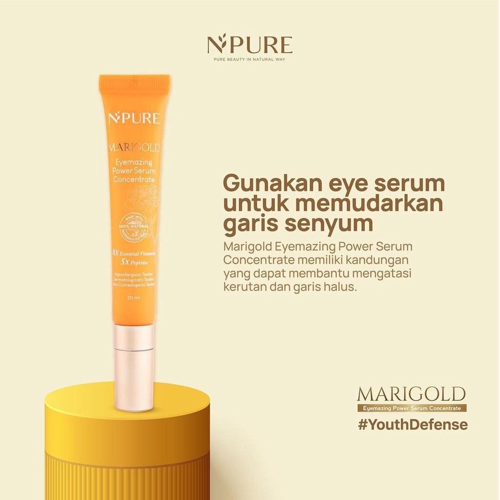 NPURE MARIGOLD EYE POWER SERUM BPOM / eyemazing npure serum