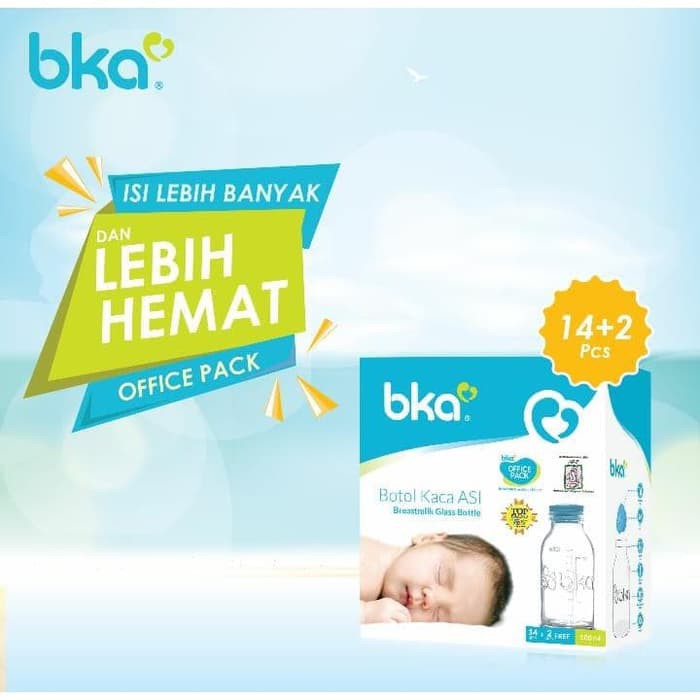 Botol Kaca Asi BKA 100ml Kemasan isi 16pcs - BKA Botol Asi - Botol Asi Baru - Botol Vial