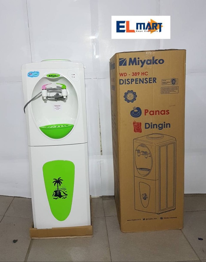 Dispenser Berdiri  Galon Atas Panas- Dingin Miyako  WD 389HC  - 389 HC Hot n cool