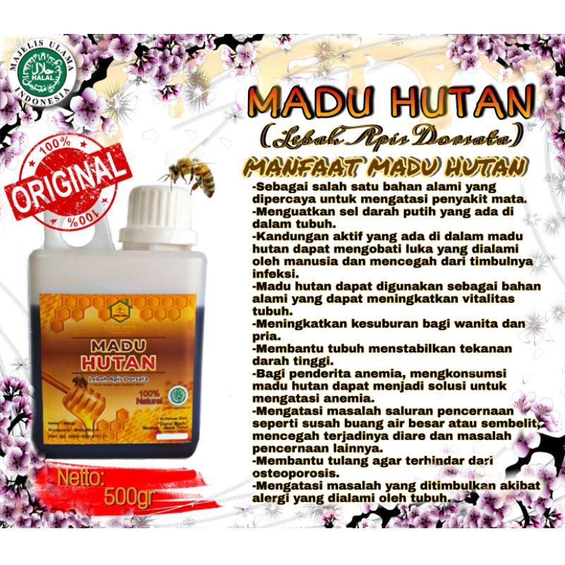 

MADU HUTAN ORIGINAL (Apis Dorsata) 500gr 100% original forest honey