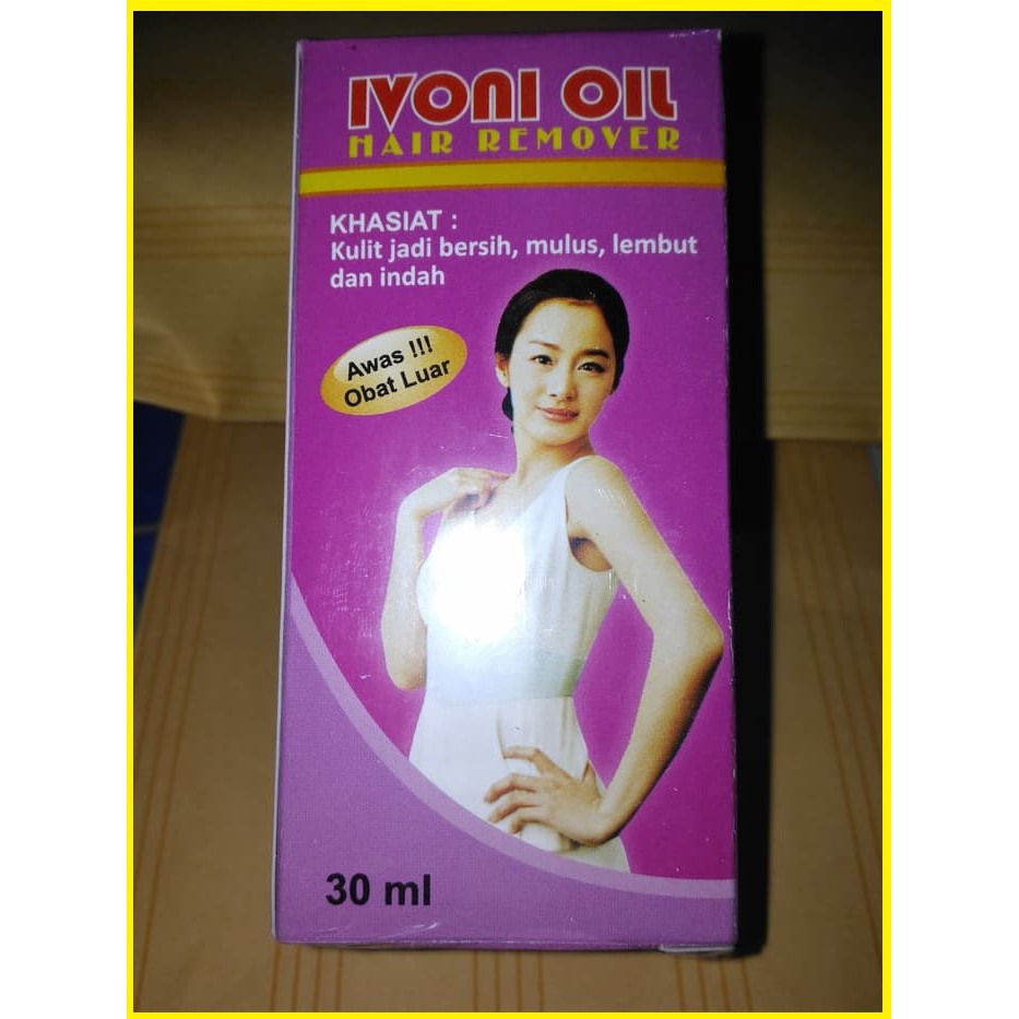 Ivoni Oil Perontok Bulu Permanen - Perontok bulu kumis jambang jenggot dan bulu kaki serta tangan