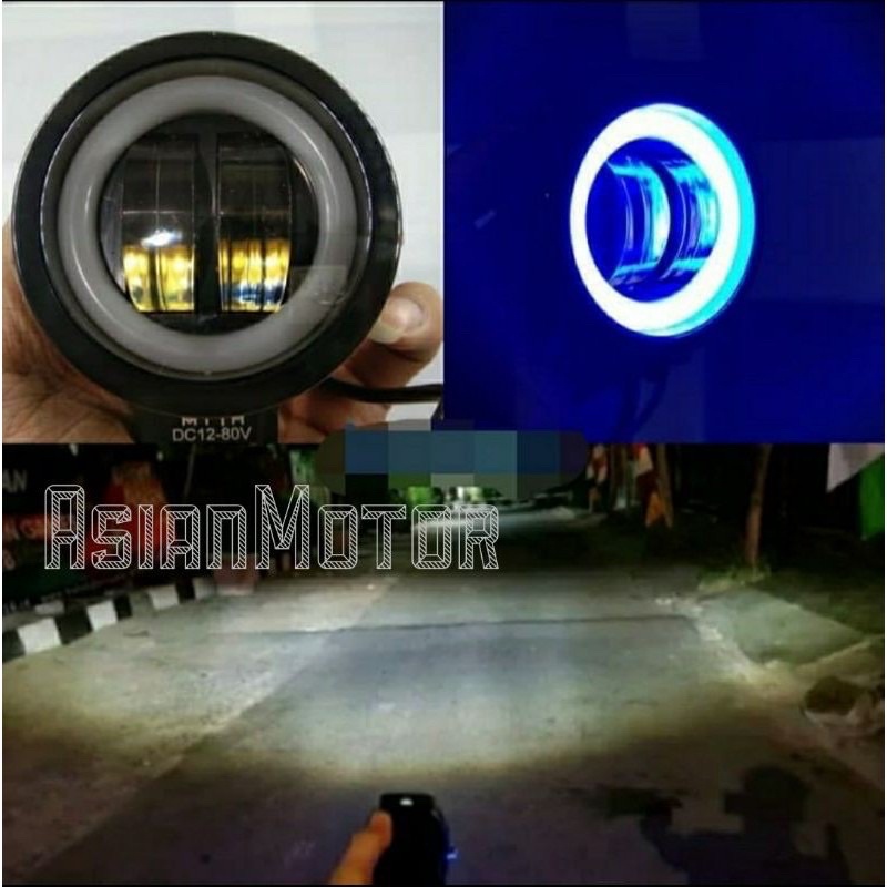 Promo Lampu Tembak Sorot LED CWL 2 mata lensa 4D 20watt Cree angel eyes harga satu pcs