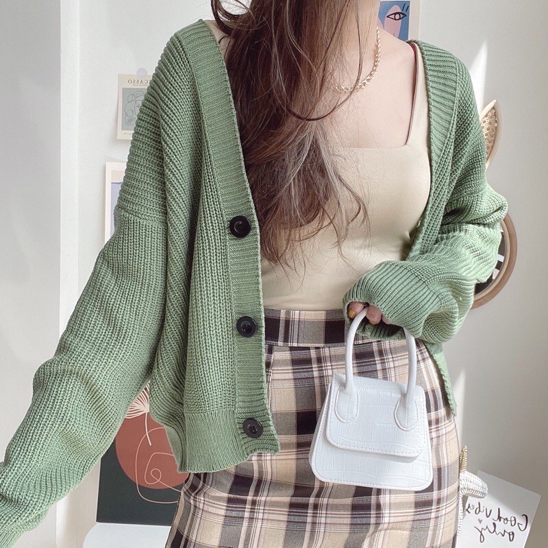 CARDIGAN RAJUT WANITA//NACARA CROP 7 GET//OUTER WANITA MURAH-5