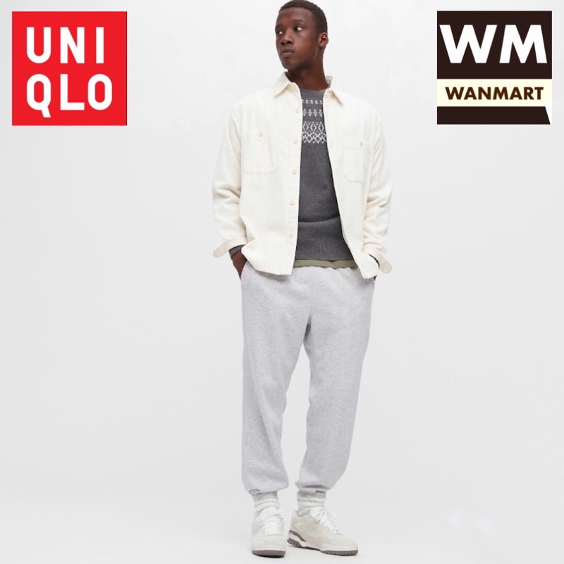 UNIQLO Men Pants Celana Sweat Jogger Training Pria Gray