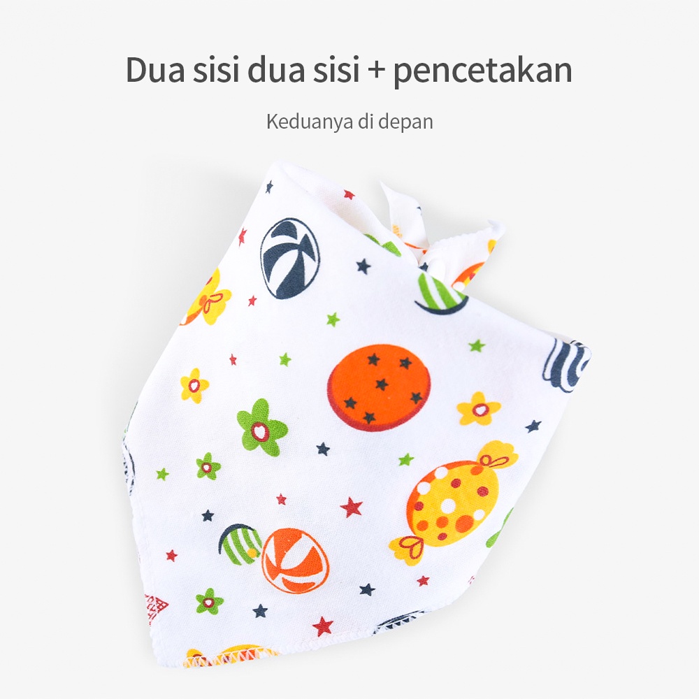 AIKOKY Celemek Makan Slaber Bayi Segitiga/Bib Bayi