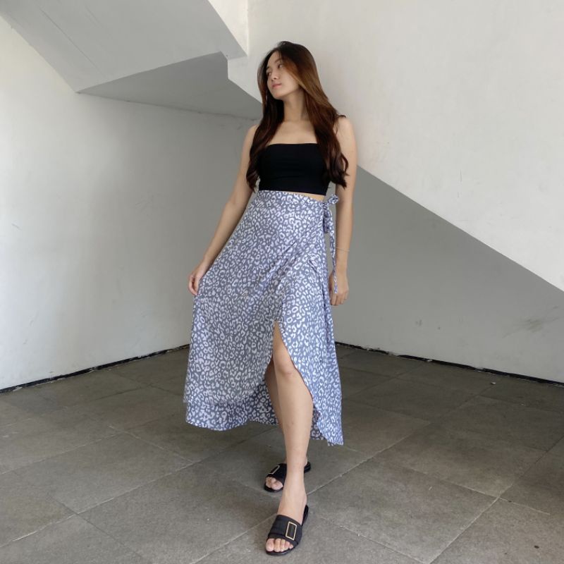 Liona Sarung Wrap Skirt / Rok Wanita / Rok Lilit / Rok Panjang