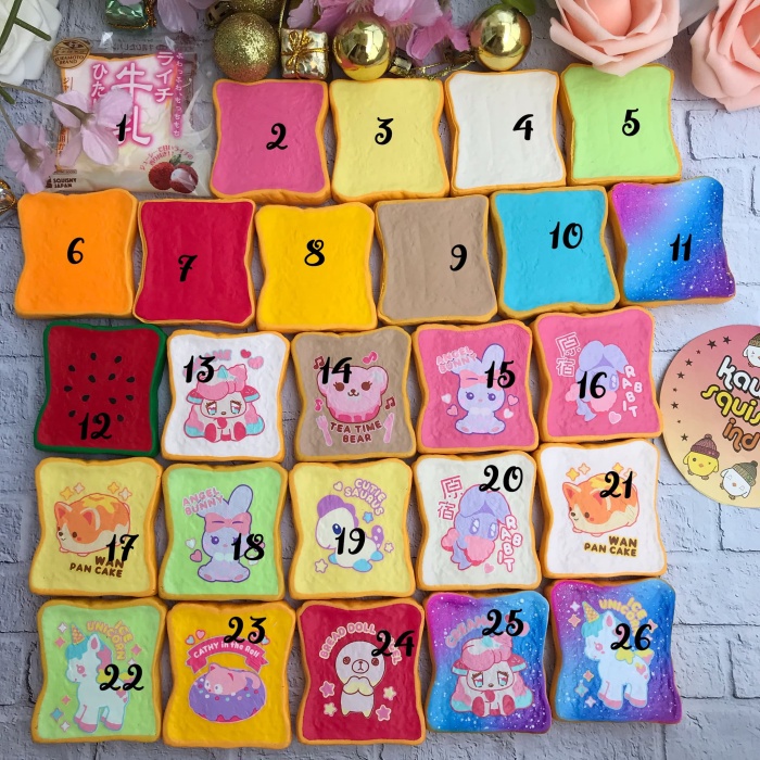 TERLARIS Ibloom mini toast reborn sweet holiday LICENSED SQUISHY 100 % ori