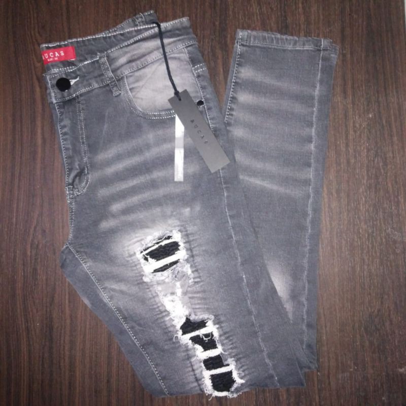 Rucas Graphite Biker Jeans - 32