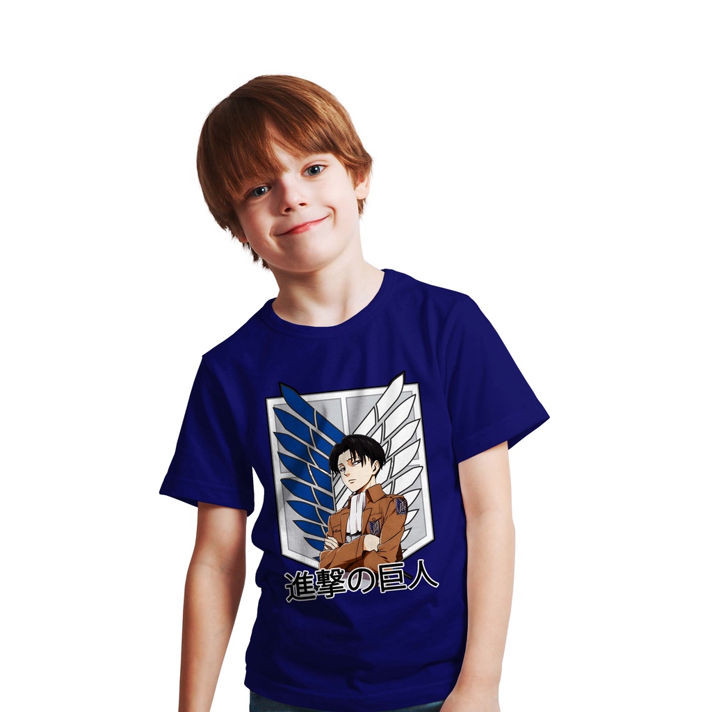 NEW T-SHIRT KIDS LOGO LEVI ARROGANT ATTACK ON TITAN THE LEGENDS