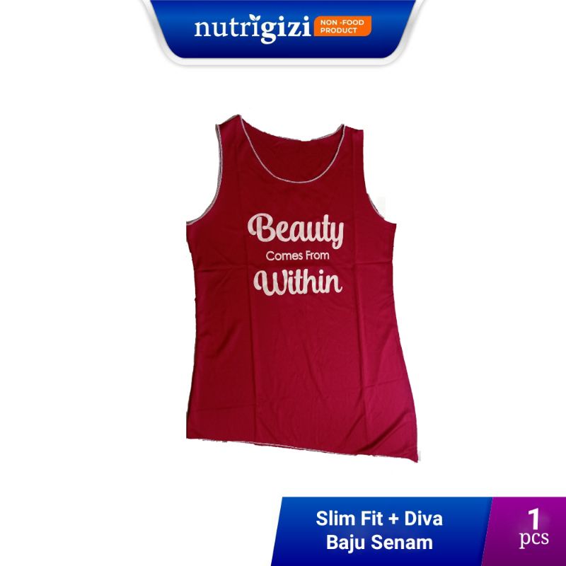 Nutrigizi | (Tidak Dijual) Kalbe Slim Fit & Diva Baju Senam Zumba Aerobic Beauty From Within