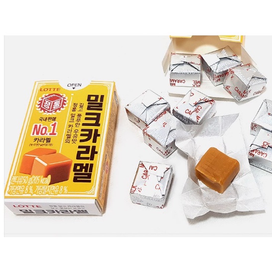 [Ready stok] Lotte Milk Caramel Candy Korea 50 gr