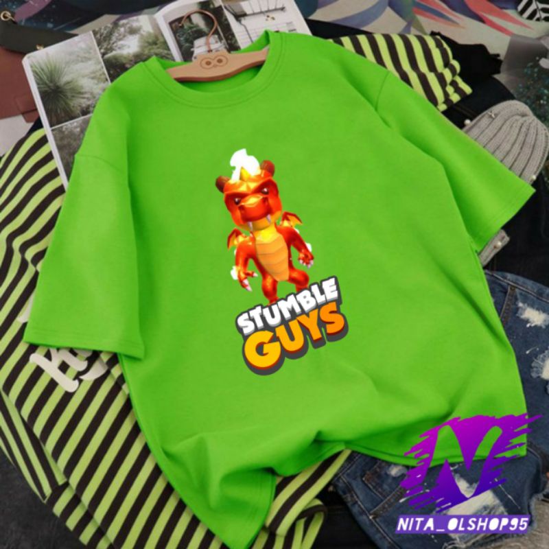 kaos anak stumble guys karakter spesial baju stumble guys Inferno dragon