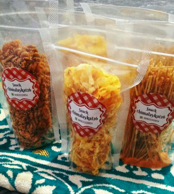  STIKER  LABEL KUE MAKANAN  RINGAN  CAMILAN SNACK MURAH 