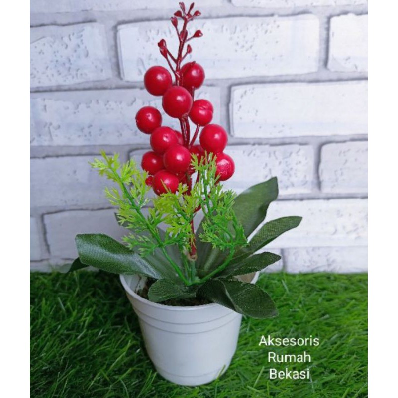 Set rangkaian bunga artifisial murah bunga plastik 10 ribu-2