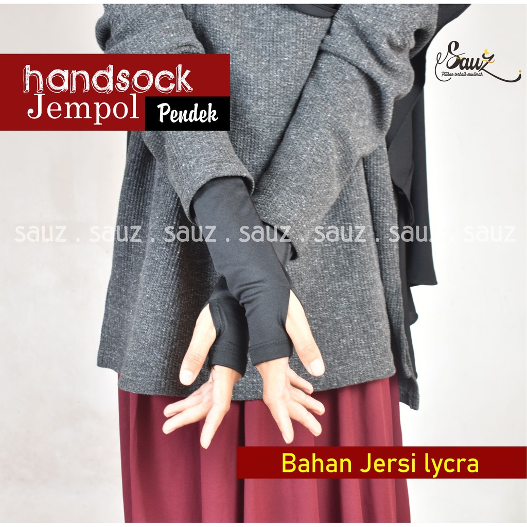 HANDSOCK PENDEK - BAHAN JERICA - HANDSOCK JEMPOL