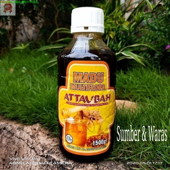 

Madu Hutan Multiflora Attaubah 1.5Kg | Madu Murni Multiflora Dijamin
