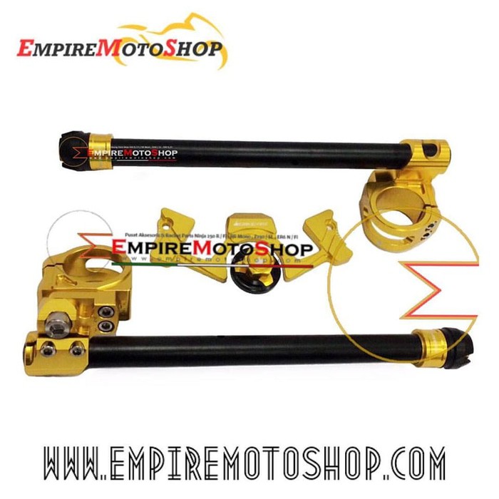 stang jepit bikers ninja 250 fi gold