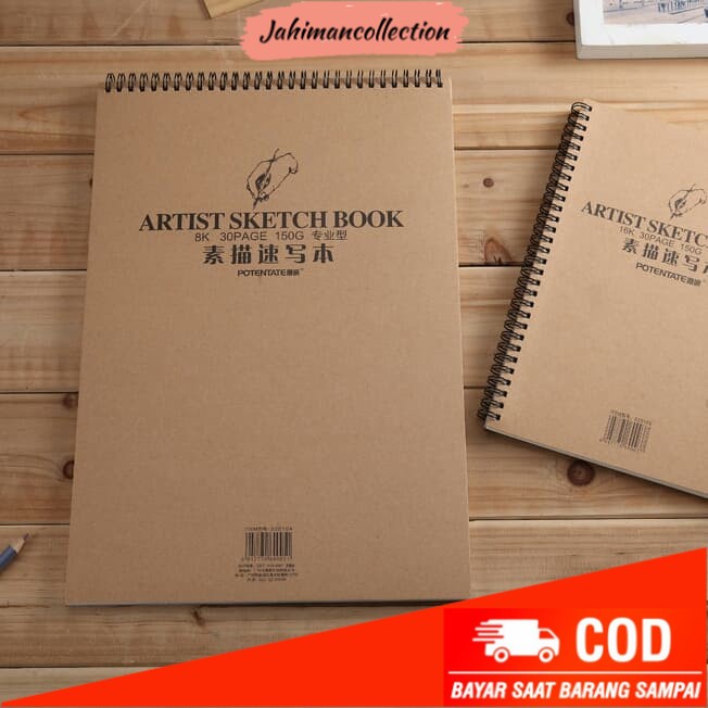 

✨ BISA COD ✨ Potentate Artist Sketch Book 260 x 190 mm 150 GSM 30 Sheets