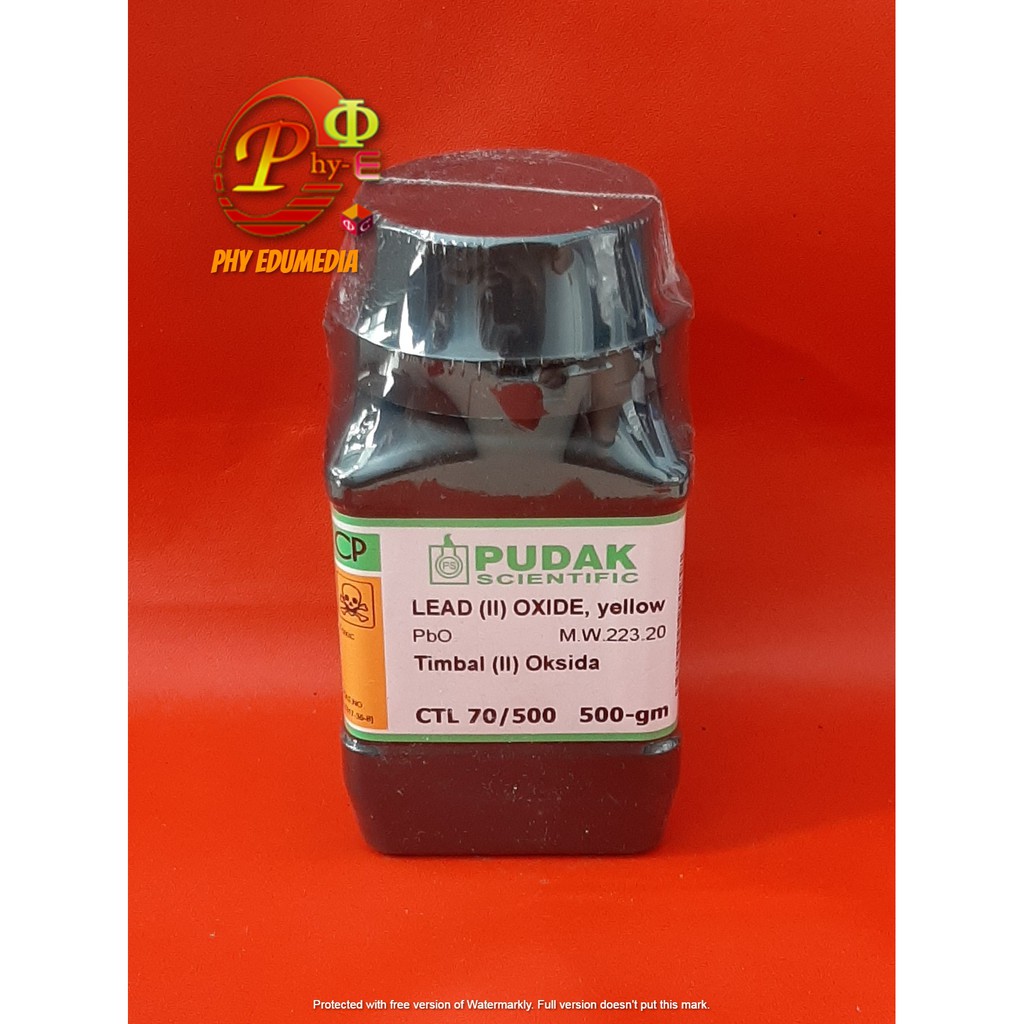 Timbal (II) Oksida / Lead (II) Oxide / PbO PUDAK Per 10 gram