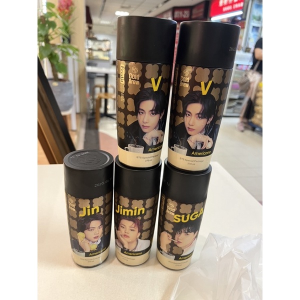 REASY INA- BTS KOPI OFFICIAL BTS COFFEE IMPOR RM JIN YOONGI JHOPE JIMIN V TAEHYUNG JUNGKOOK BTS PALD