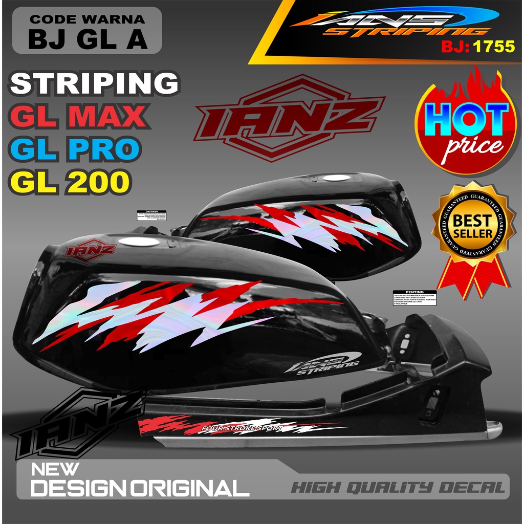 STRIPING HOLOGRAM GL PRO /  STIKER GL MAX VARIASI HOLOGRAM / STIKER HOLOGRAM