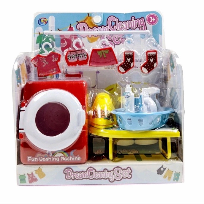 Mainan anak Mesin Cuci Anak Cleaning full set / washing machine / mainan edukasi anak