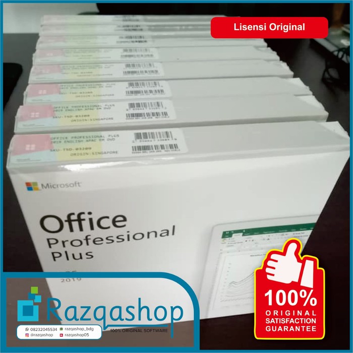 Jual Microsoft Office 2019 Pro Plus APAC EM Medialess 1 User | Shopee ...