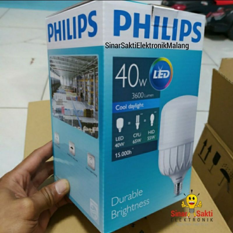 Philips Lampu LED 30W 40W 30 Watt 40 Watt Bohlam Putih Tforce Kapsul Phillips