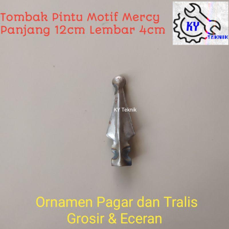 Ornamen Pagar Besi Tombak Motif Mercy Uk 12cm Harga Terjangkau-Pagar Rumah-Dekorasi Rumah