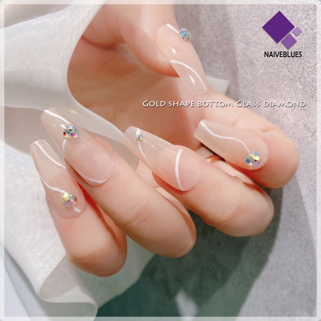 Naiveblue 1000Pcs Charms Berlian Imitasi Mini 3D Untuk Dekorasi Nail Art Charms