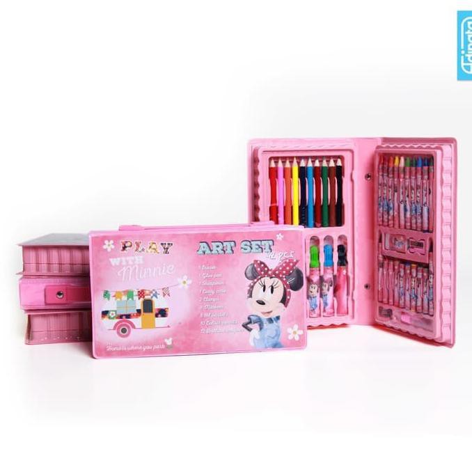 

BEST SELLER Minnie Mouse Art Set 42 pcs Adinata / Alat Mewarnai / Crayon