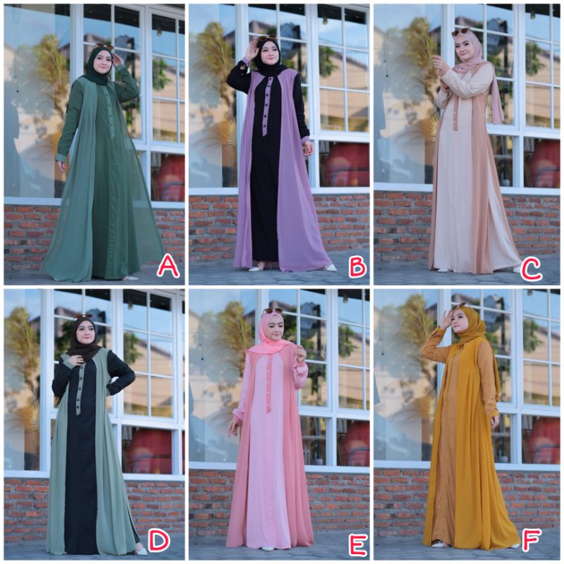 Ready..Luhana Dress by Hijrah Gamis Muslim Original