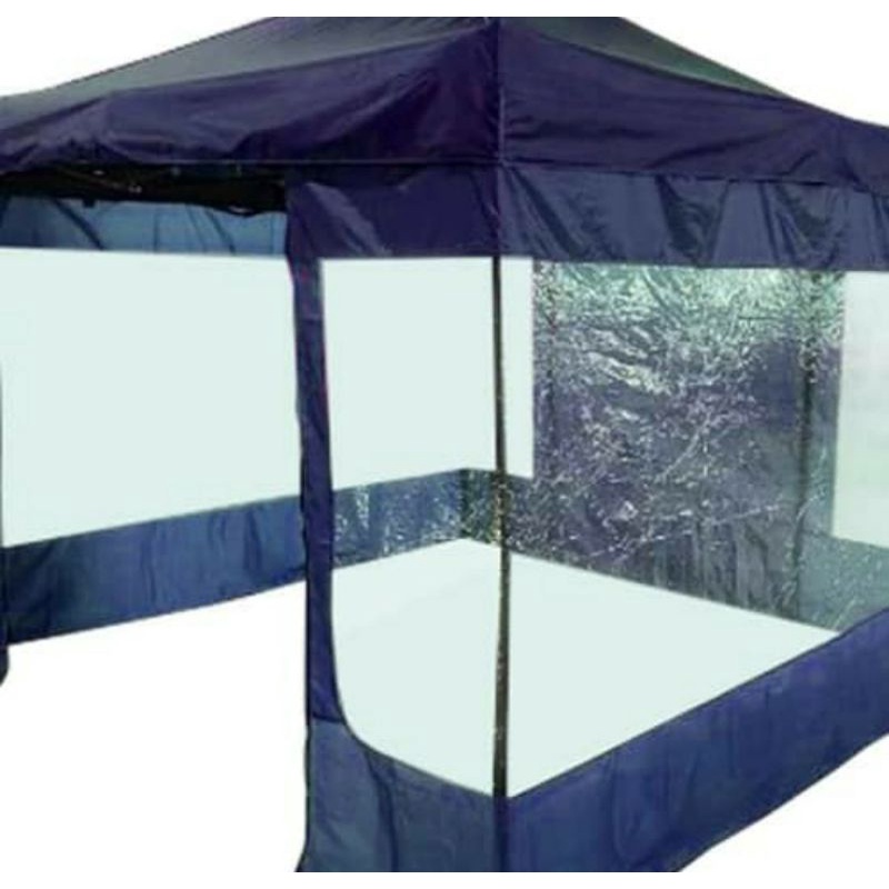 SOLEIL 3X3 MTR TENDA GAZEBO WITH SIDEWALL HIJAU/ACE FOLDING TENT W/ SIDEWALL 3X3 MTR GREEN