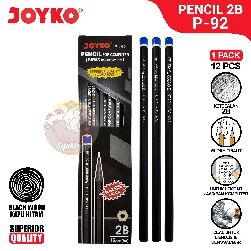 

[PAK] PENCIL JOYKO P-92 PENSIL SEKOLAH, PENSIL ANAK-ANAK*