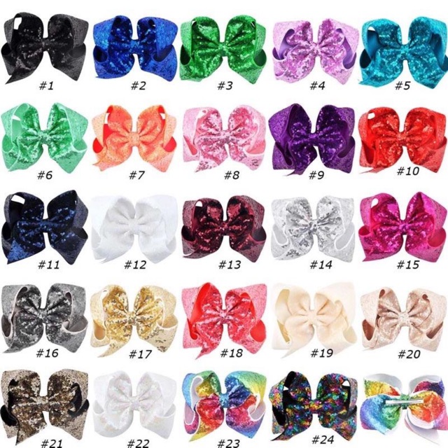 

Sequin Big Ribbon Clip - Jepit Pita Besar Jojo Pita Kain Fashion Premium Import