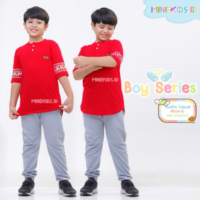 Afsheenastore Setelan Muslim Anak Laki Laki Casual By Minekids