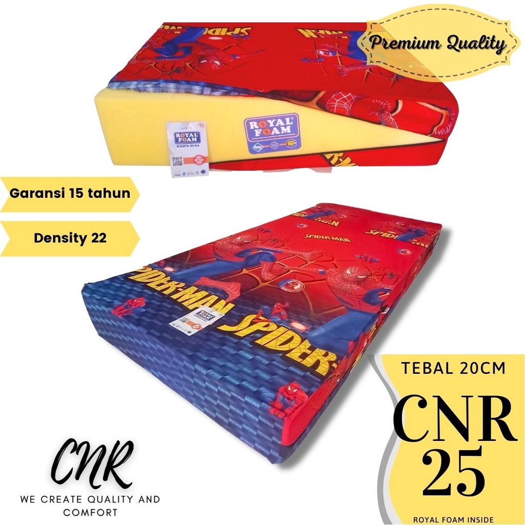 busa kasur tidur royal foam  kasur busa tidur anti kempes garansi 15 tahun density 22  cnr 25 kualit