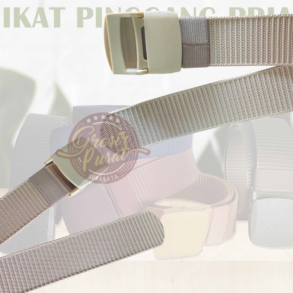 sabuk Ikat Pinggang Pria Anti X Ray Plastik Canvas Non Metal Automatic