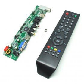 Universal LCD Controller Board TV Motherboard VGA / HDMI / AV / TV / USB - Black