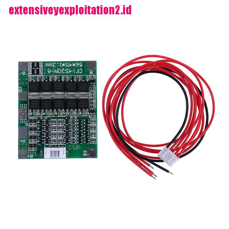 &lt; E2id &amp; &gt; Papan Pelindung Baterai li-ion 18650 4S 14.8v 30a bms pcb