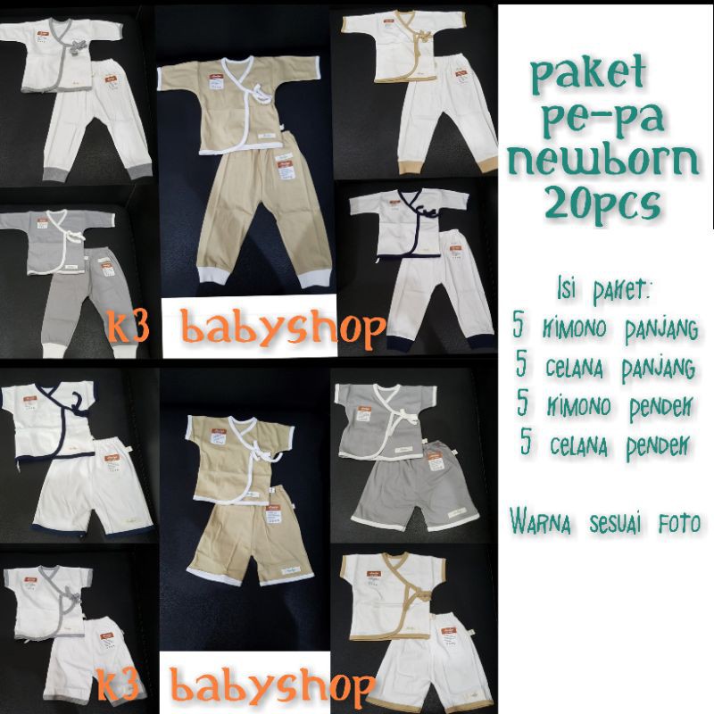 Paket Baju Bayi Newborn Aerilyn 0-3bln baju kimono bayi piyama anak newborn gift set kado lahiran